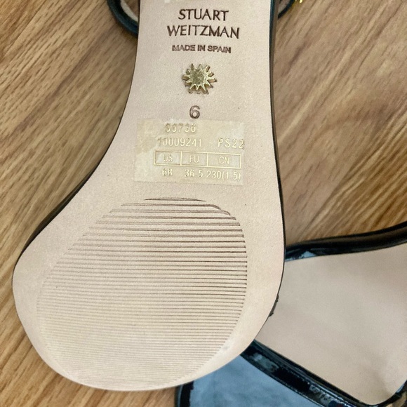 💕*NIB* Stuart Weitzman Merinda Black High Heel Sandal Women’s Size 6 💕 - Picture 7 of 11